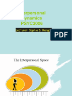 Lecture 2 - Defining Interpersonal Dynamics