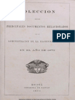 Libro Administración de Hacienda 1870