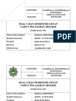 Sampul Amplop Ulangan - Lengkap