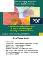Chapter 1: Contemporary Issues in Human Service Program Planning and Administration