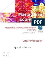 Managerial Economics: Measuring Production Function