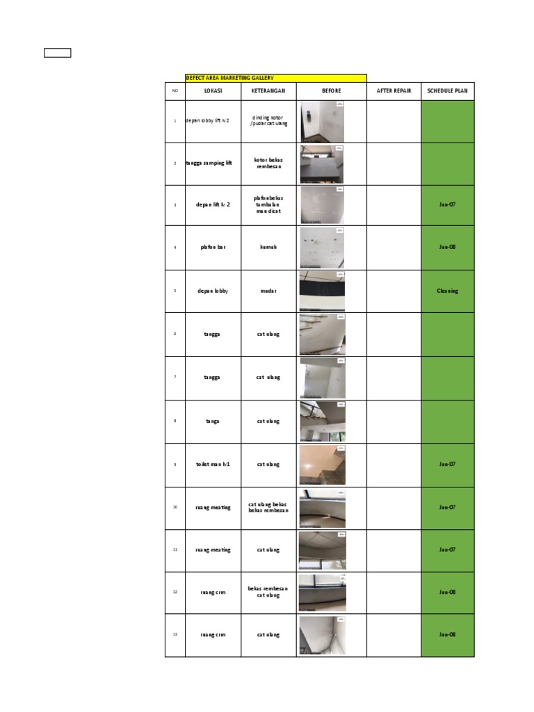 Defect List | PDF