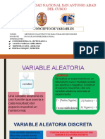 UNIVERSIDAD NACIONAL SAN ANTONIO ABAD DEL CUSCO - CONCEPTO DE VARIABLES