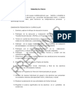 Funciones Terapeuta Físico de Edcuacion Especial