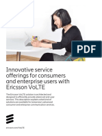 Innovative Service Offerings For Consumers and Enterprise Users With Ericsson VoLTE
