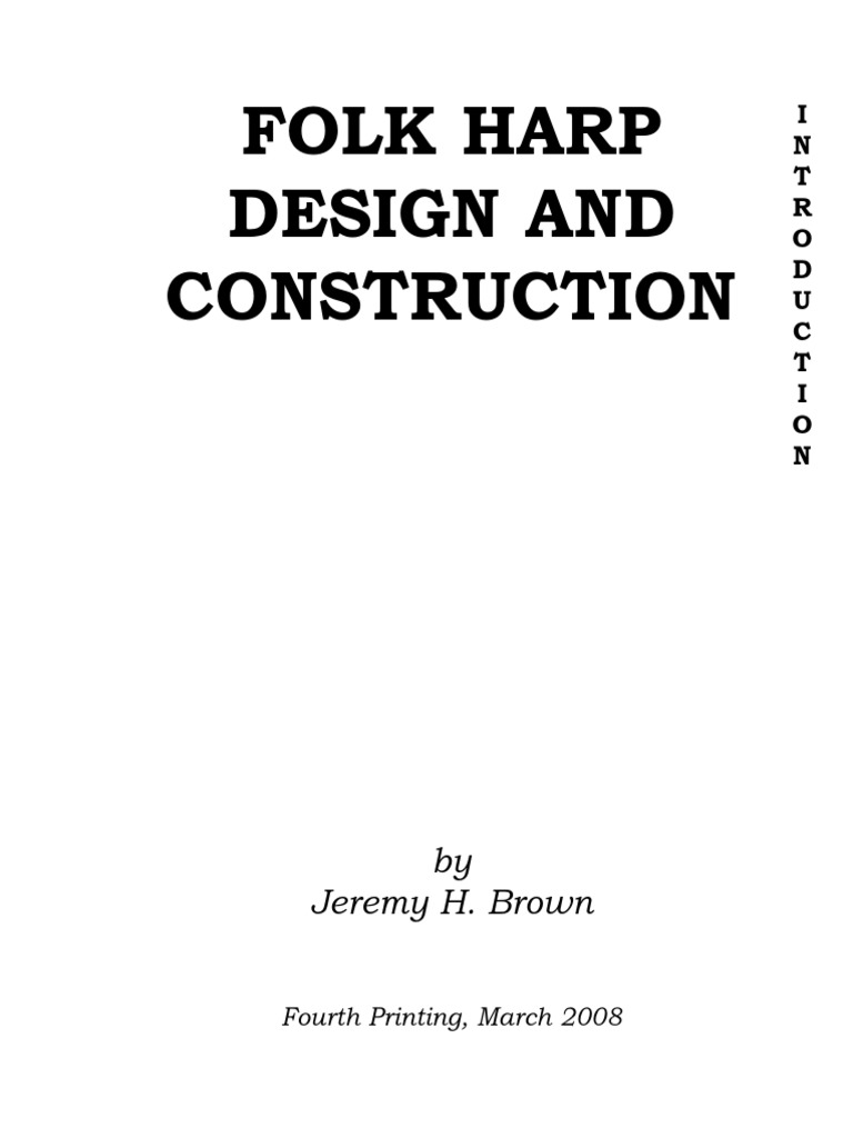 Folk Harp Design and Construction | PDF | Home & Garden