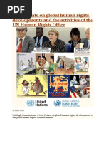 Oral Update On Global Human Rights Developments and The Activities of The UN Human Rights Office