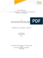 Fase 2 - Planteamiento y Formulación Del Problema de Investigación