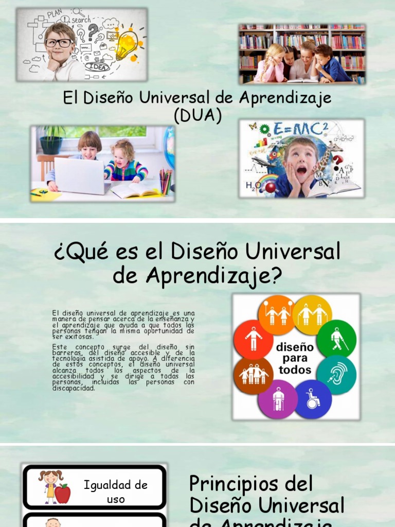 El Diseño Universal de Aprendizaje | PDF | Inclusión (Educación ...