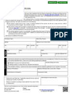 Abandoned Property Bill of Sale Form