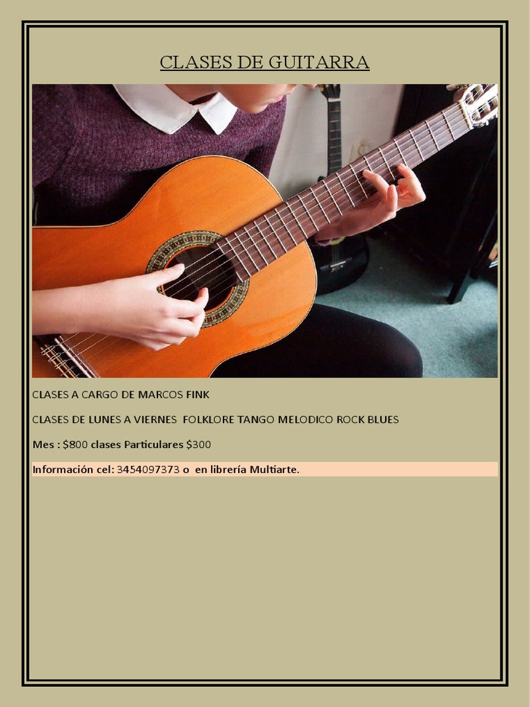 Clases de guitarra con Marcos Fink | PDF