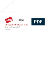 Emanager Quick Reference Guide: Fleet One Moneycodes