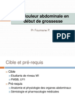 M1-Douleur Abdominale en Début de Grossesse