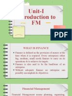 Unit 1 Introduction To FM