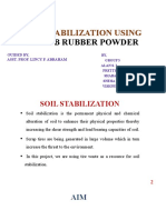 Power Point Presentation of Soil Stabilization of Crumb Rubber