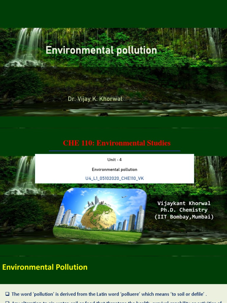 Meaning and Impact of Pollution | PDF | Science & Mathematics