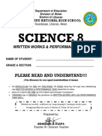 Science 8: Please Read and Understand!!!