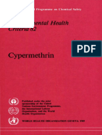 Cypermethrin: Environmental Health Criteria 82