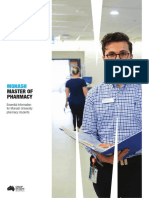 Monash Master of Pharmacy 2021 Entry Brochure