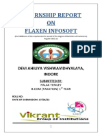 INTERNSHIP REPORT ON HUMAN RESOURCE ACTIVITIES AT FLAXEN INFOSOFT