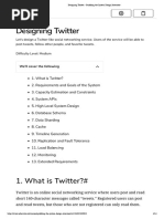 Designing Twitter - Grokking The System Design Interview