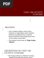 Unit Costing