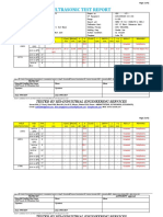 Ultrasonic Test Report: Tested by Ies-Industrial Engineering Services