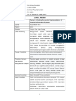 Faktor yang Mempengaruhi Implementasi Sistem Informasi Rumah Sakit