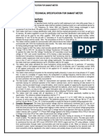 Chapter 39: Technical Specification For Samast Meter