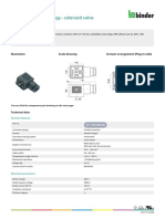 Automation Technology - Solenoid Valve Connectors: Product Data Sheet