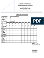 Daftar Hadir Asisten Praktikum Genetika