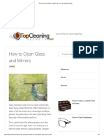 How To Clean Glass and Mirrors - Top Cleaning Secrets