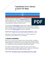 3 Important Calculations Every Marine Engineer Must Know On Ships