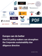 Europe can do better: How EU policymakers can strengthen the Corporate Sustainability Due Diligence Directive