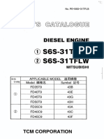 TCM - Parts Catalogue - Engine Mitsubishi S6S-31 - PE-S6S-31TFLB - 61 Pages - Text