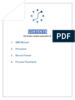 QMS Manual 2. Procedure 3. Record Format 4. Process Flowcharts