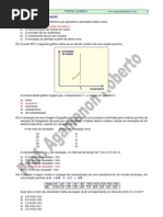 exercícios cinética com resposta