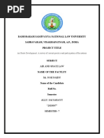 Damodaram Sanjivayya National Law University Sabbavaram, Visakhapatnam, A.P., India Project Title