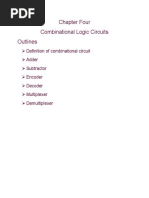 Chapter Four Combinational Logic Circuits Outlines