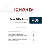 Basic Bible Doctrines Outline