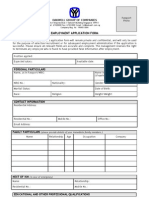 Oakwell Employment Application Form - Ver2007