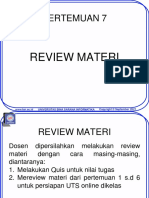 Pertemuan 7: Review Materi