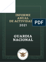 Informe Anual de La Guardia Nacional en Mexico 2021