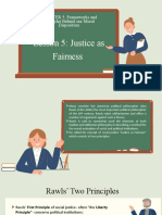 Frameworks and Principles Behind Our Moral Disposition: Lesson 5: Justice As Fairness