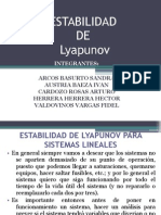 Ad de Lyapunov para Sistemas Lineales