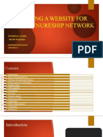 Internship-2: Developing A Website For Entreprenureship Network