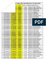 List of Students of MBA 2nd Semester With Enrollment No