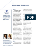 Consti Pati On: Evaluati On and Management: by Bhairvi Jani, MD & Elizabeth Marsicano, MD