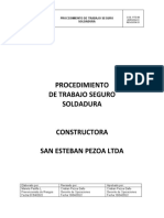 PTS Procedimiento Trabajo en Caliente Soldadura