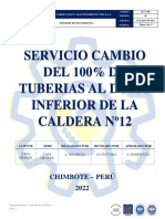 D-cc-003 Servicio Cambio Del 100 de Tuberias Al Domo Inferior de La Caldera Nº12 (03.06.22)